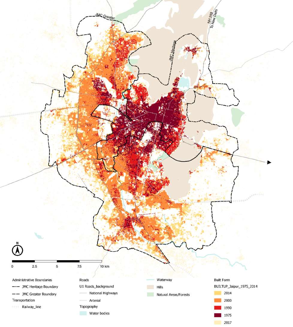  Multi-temporal Classification of JMC Built-up Presence. Source: UN-Habitat.